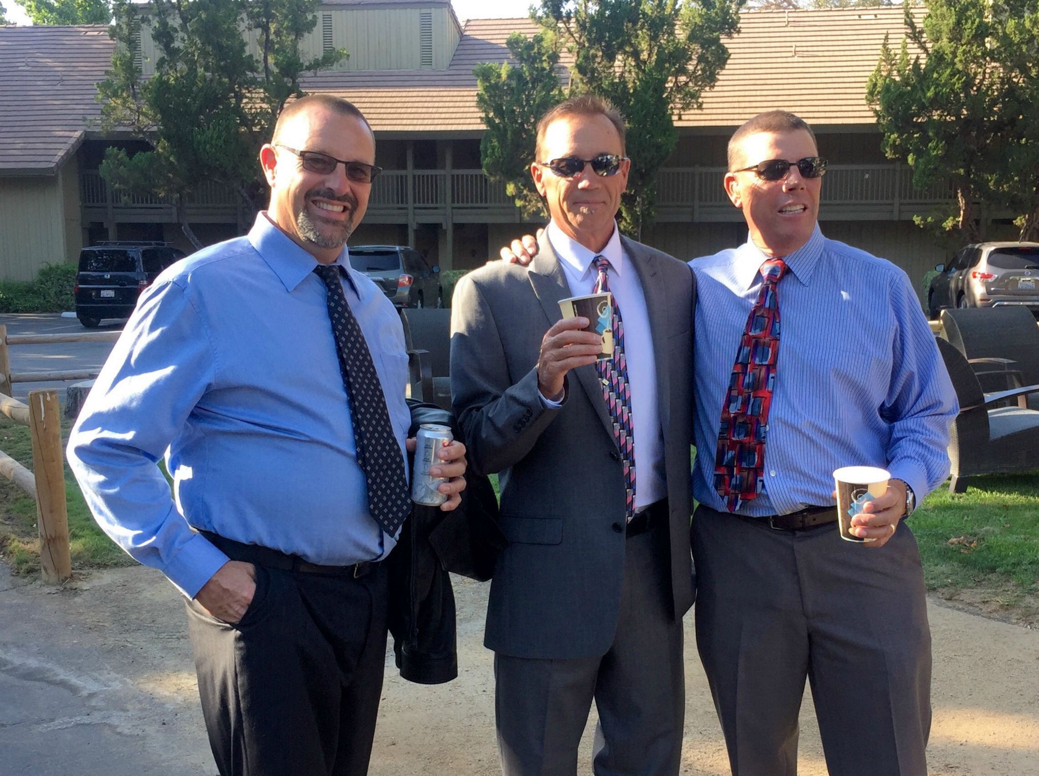 The 'Sandra's favorite brothers' contingent at The Temecula Creek Inn