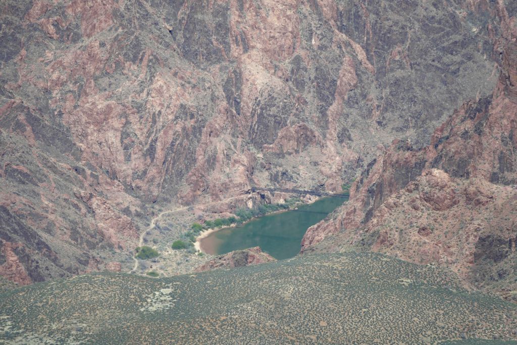 The Colorado River way down there.