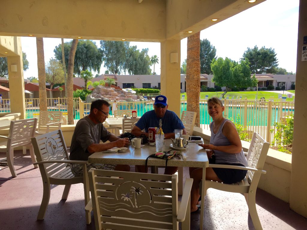 Breakfast at the clubhouse