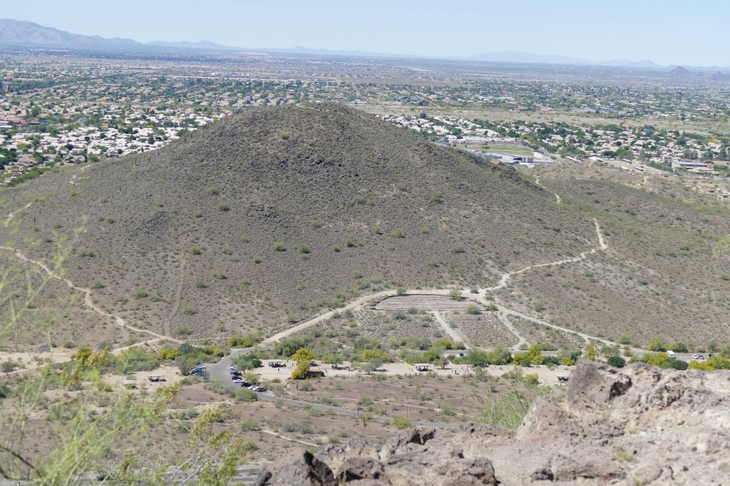 The first half of the hike as seen from the second half of the hike.