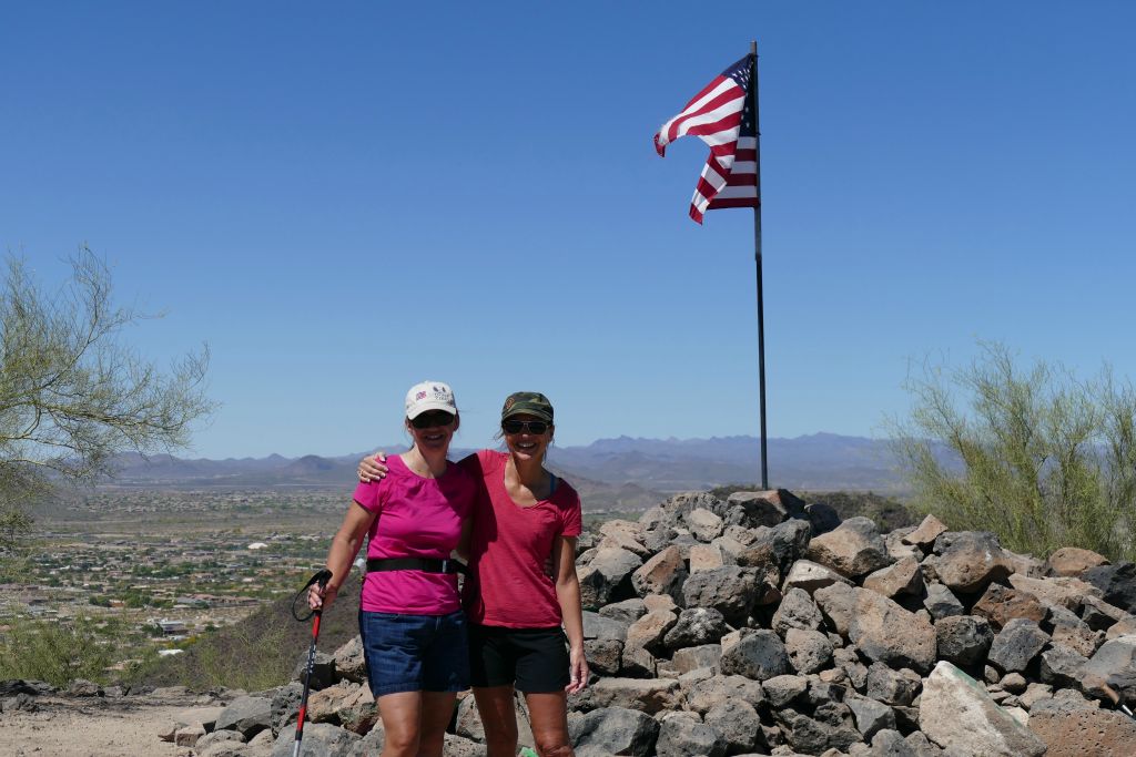 The sisters at the top.