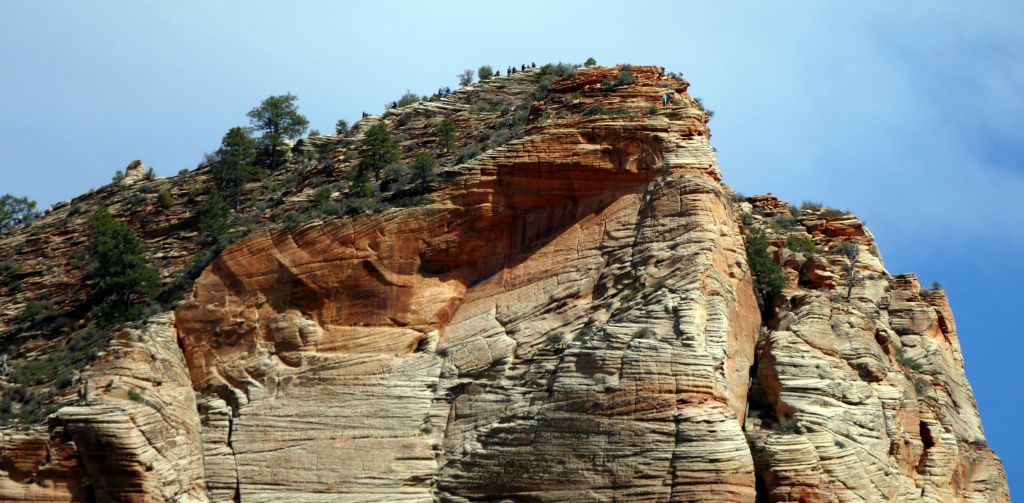 Our second hike, Angels Landing! Ha...not a chance.