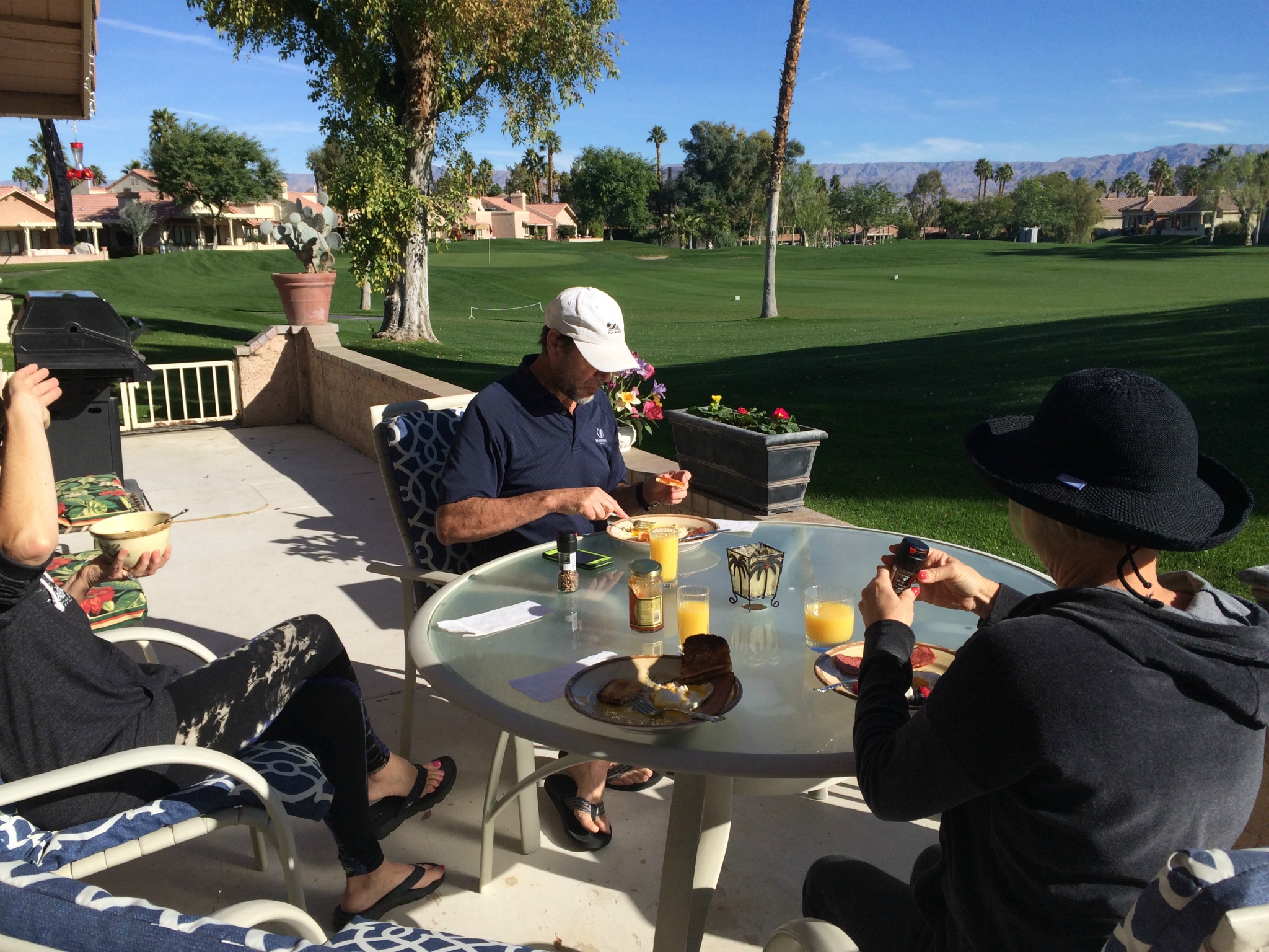 Breakfast on the patio