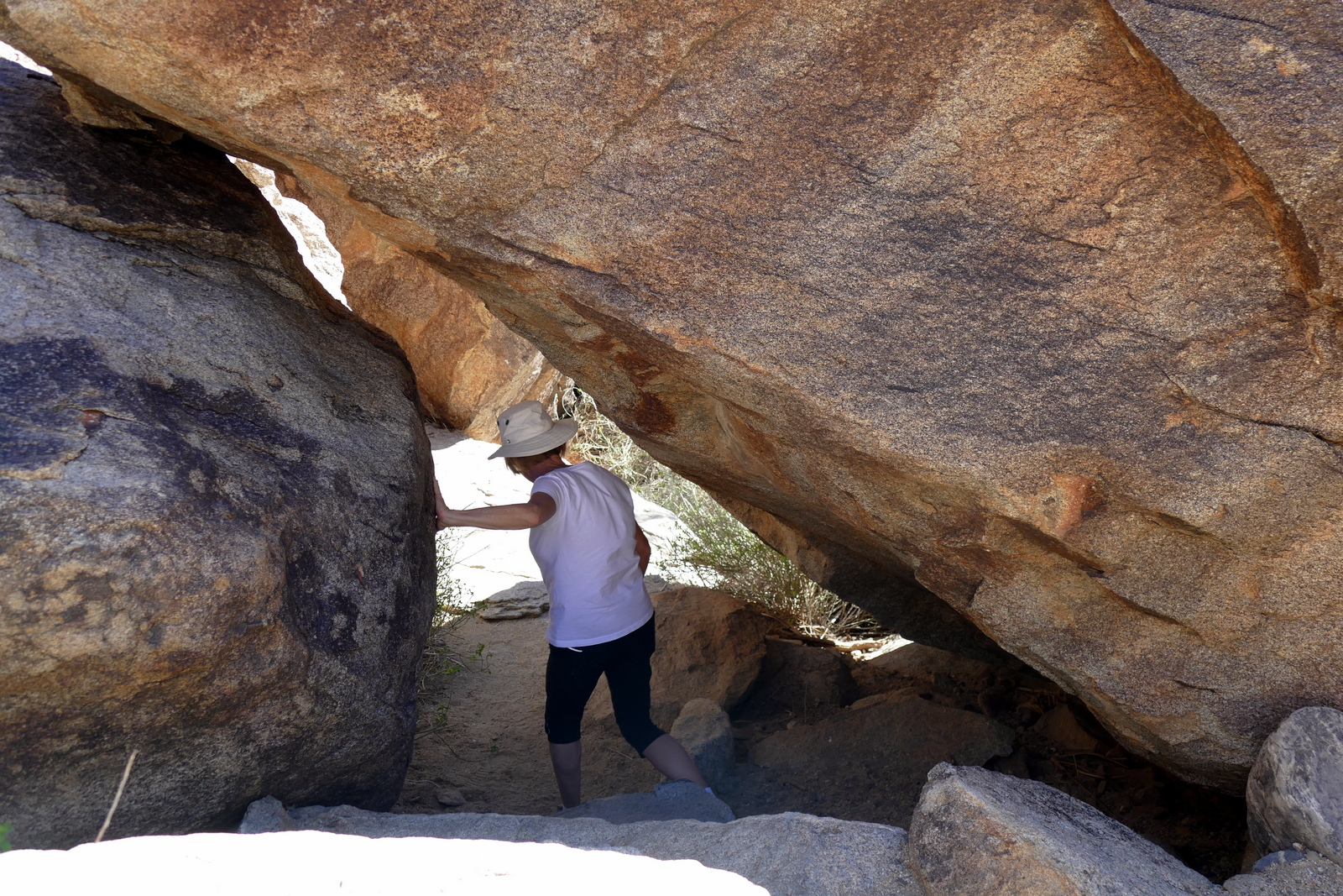 Rough climb back down