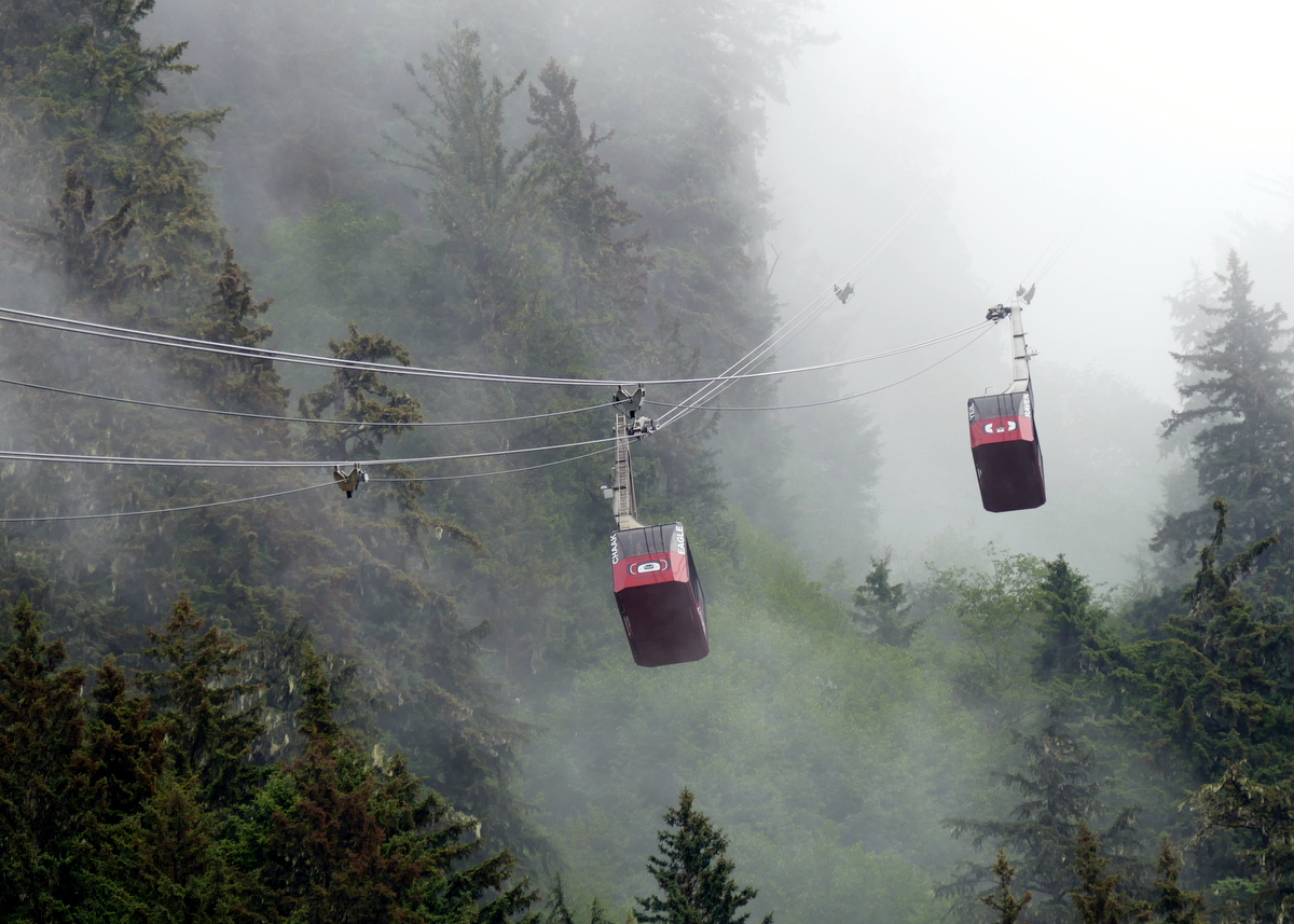 Tram to the top of the mountain