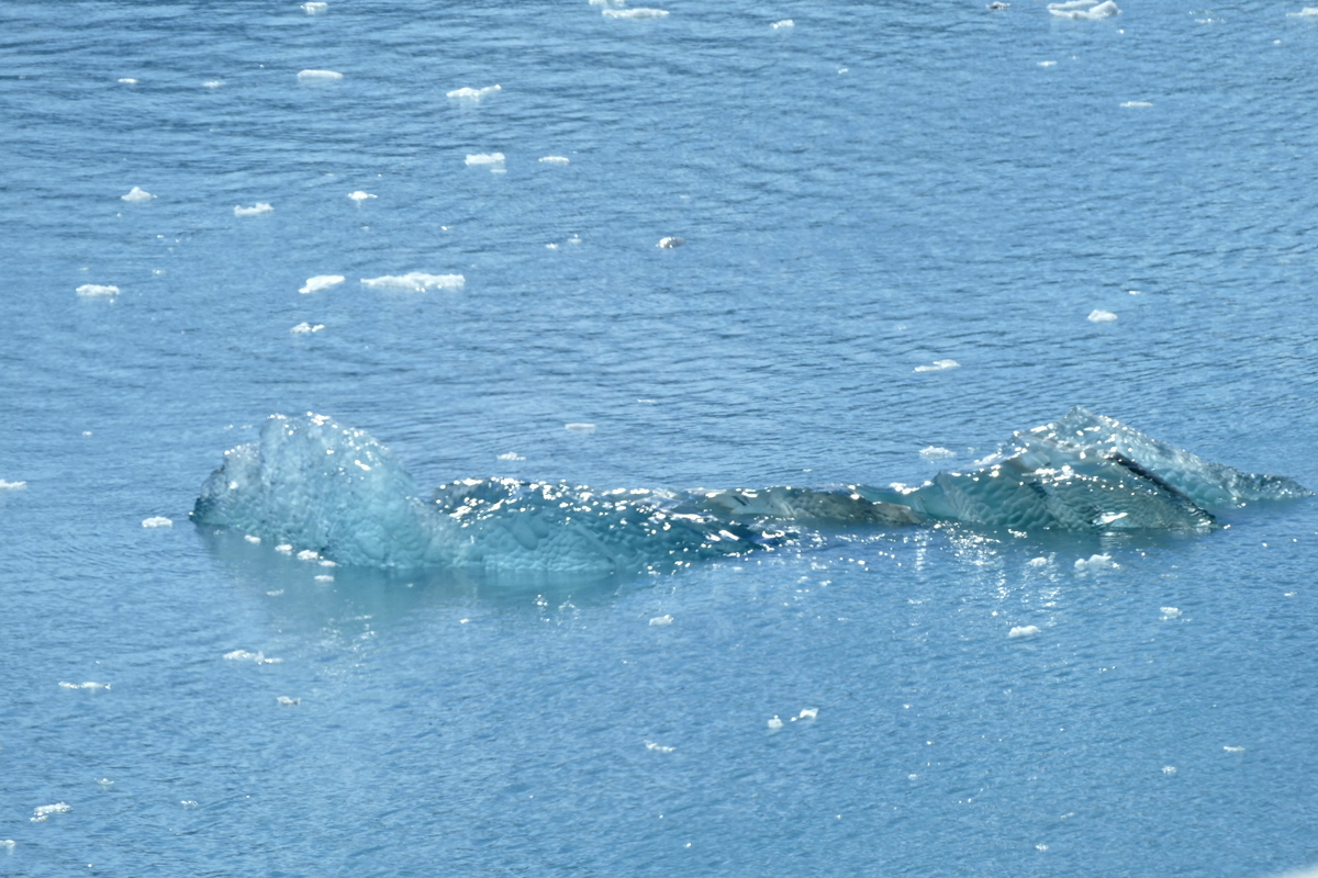 A small iceberg turned over