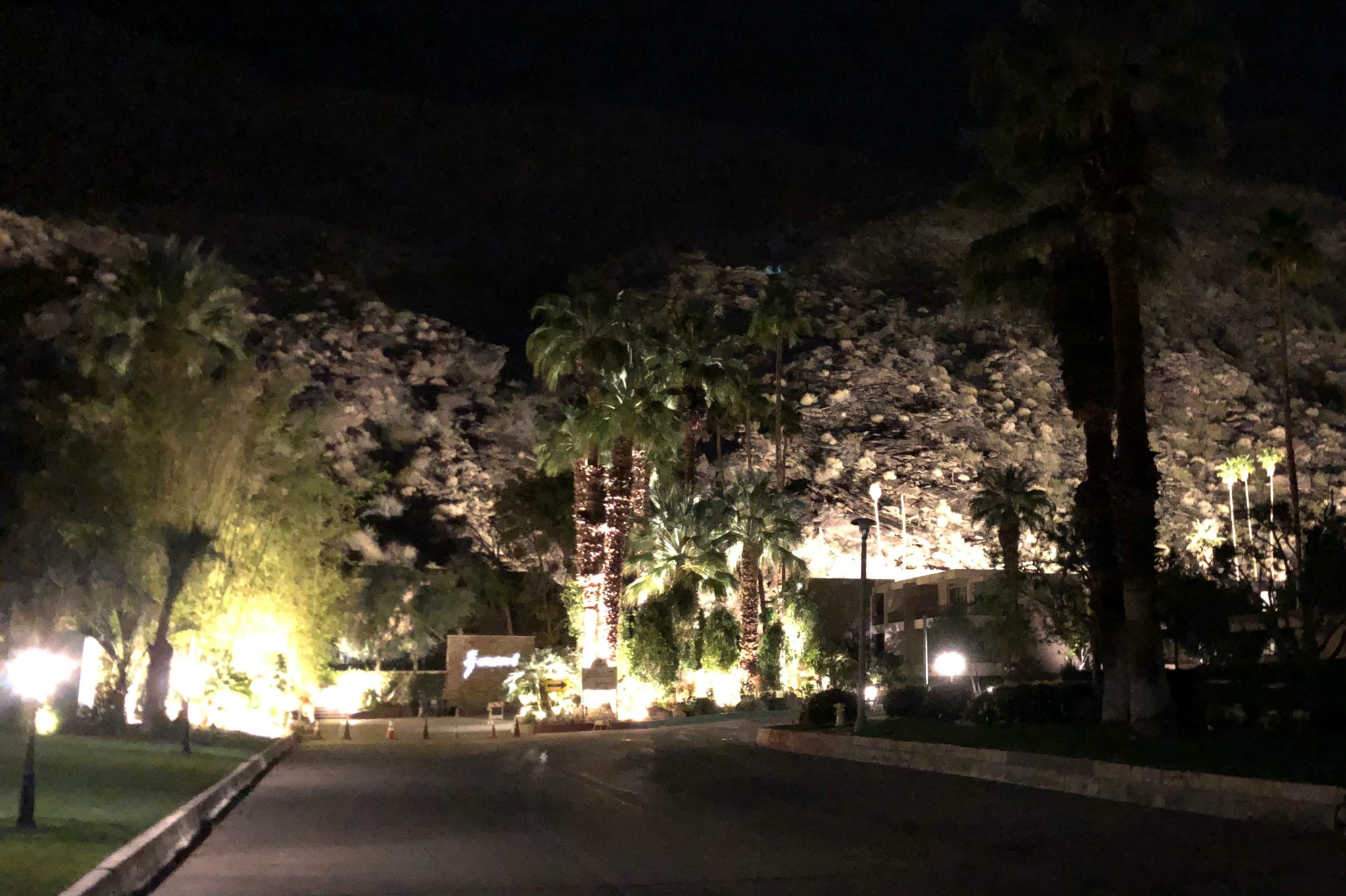 The Hotel at night