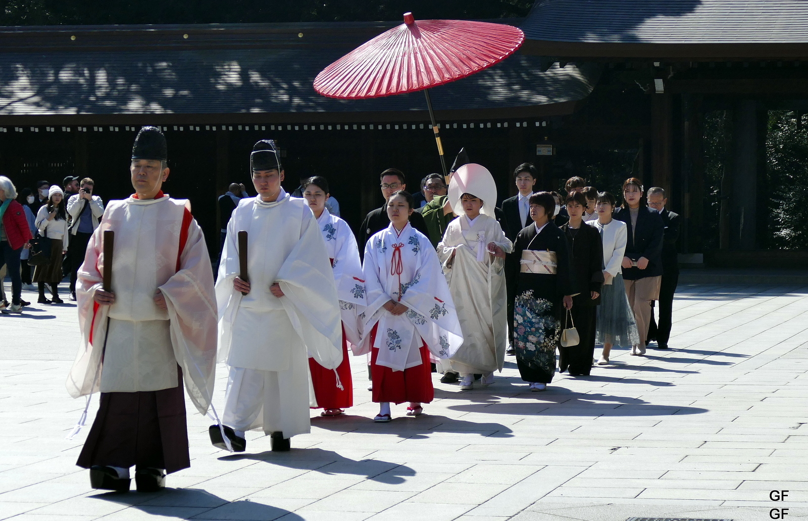 A wedding taking place