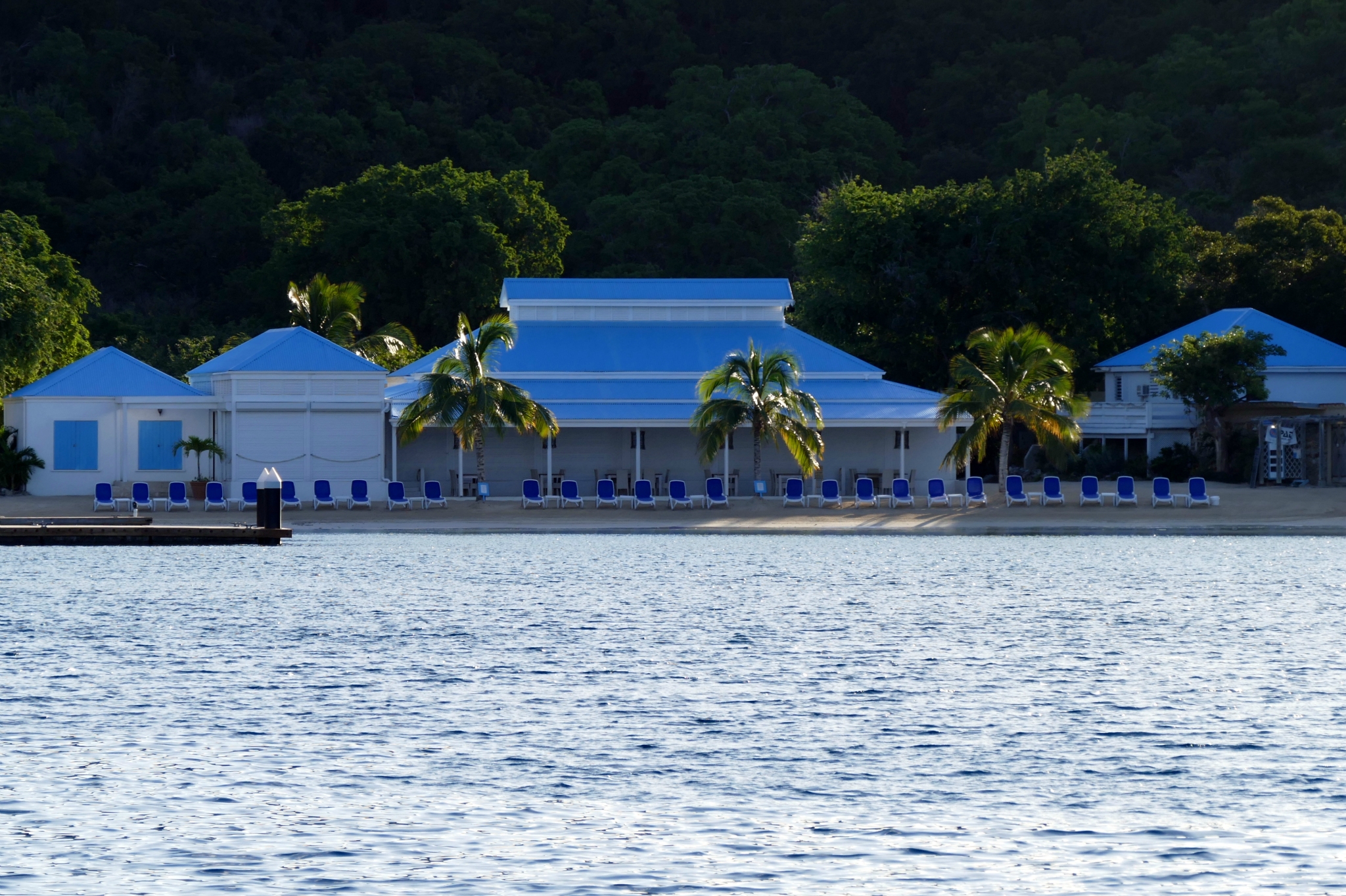 Restaurant at Norman Bight, another uninhabited island.