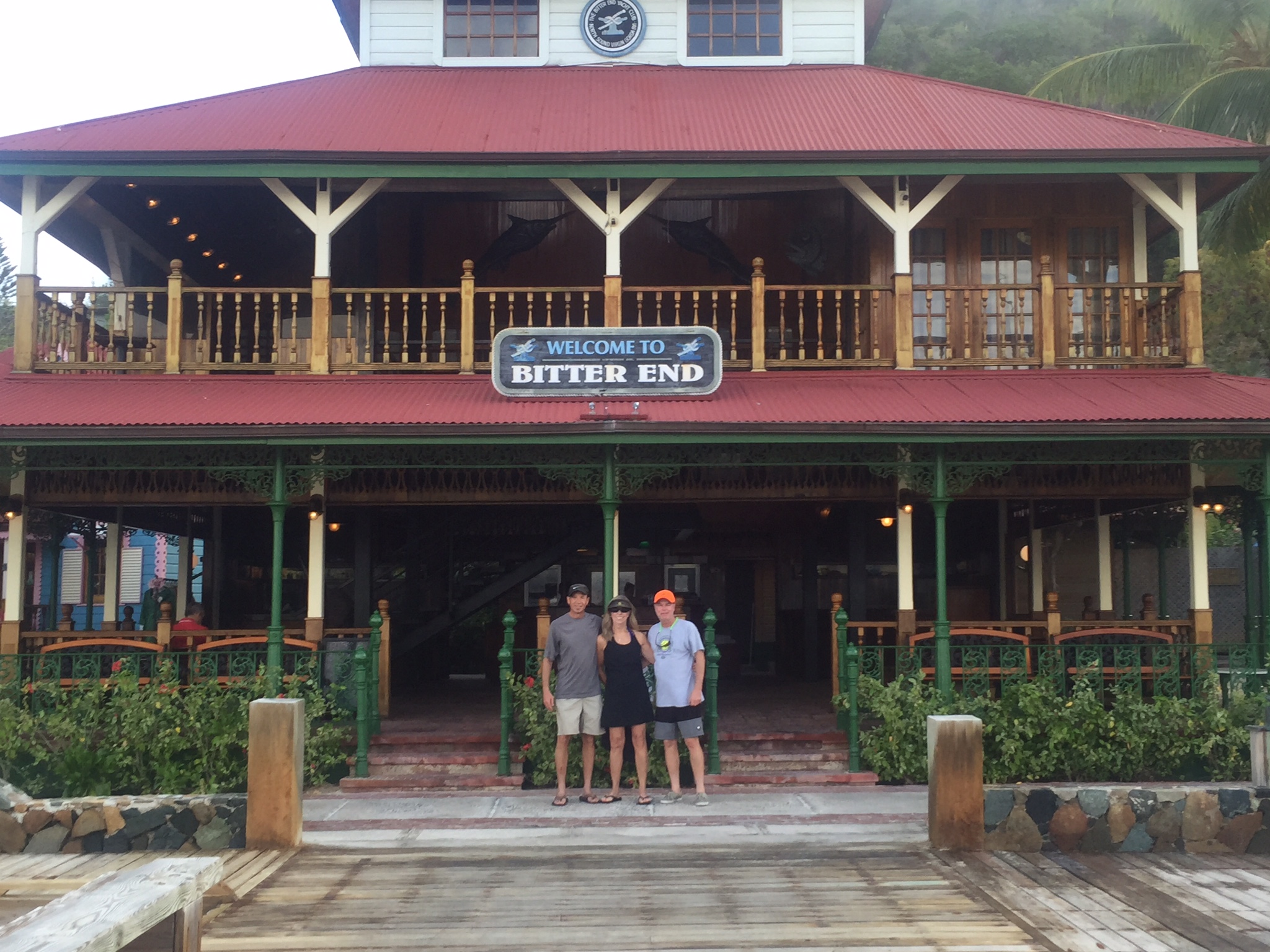 After a night on the rock, we dinghied to the Bitter End for coffee and pastrys