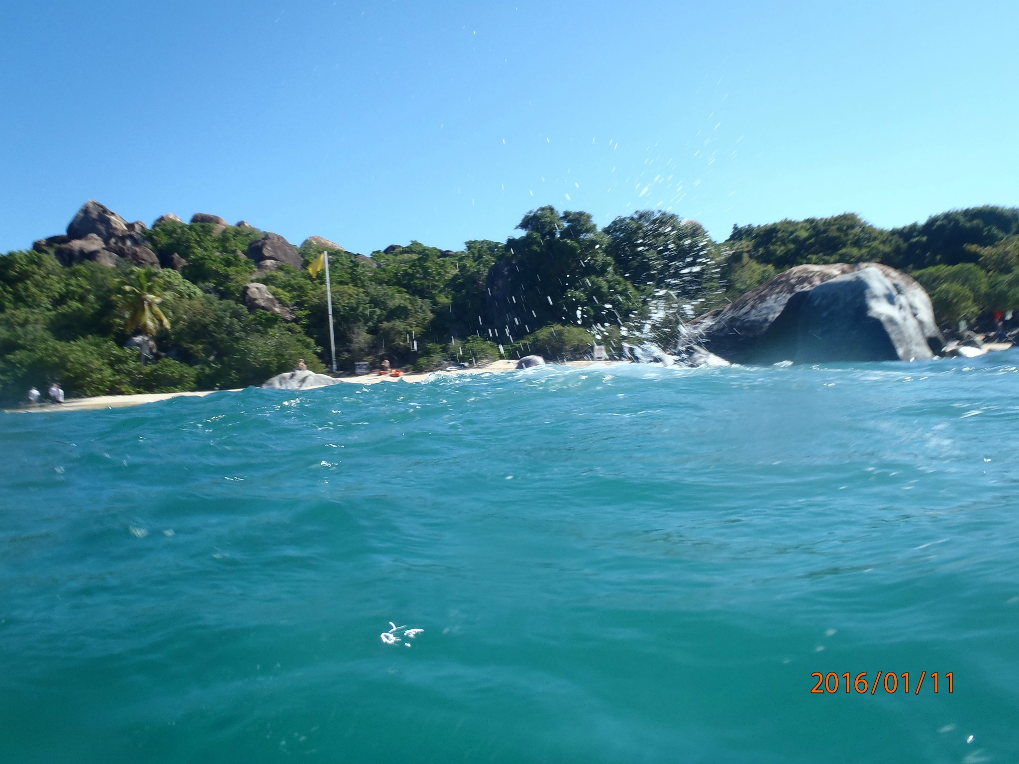 June approaching shore