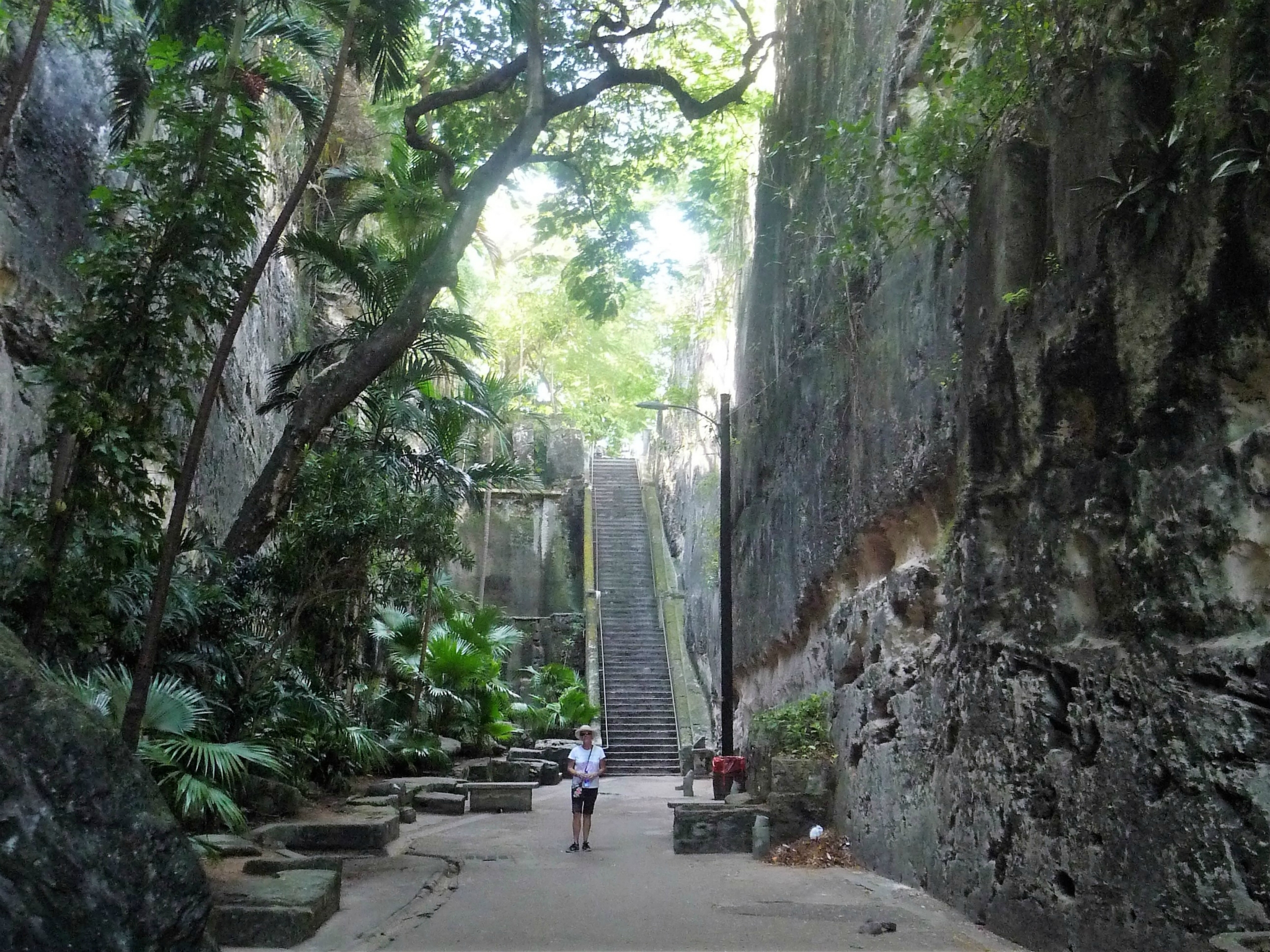 The Queen's Staircase - dug out by slaves