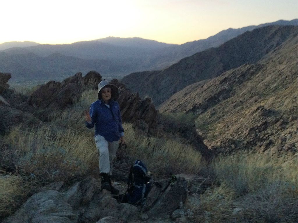 1:10 hrs.- This nice  lady has been doing the hike almost every year for 15 years. She will pass us in a couple of hours.