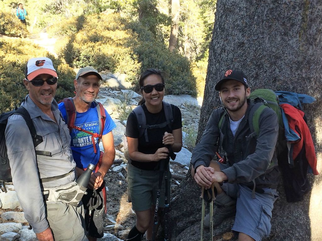 Not wanting to hang out at the tram for 5 hrs, I continued walking, knowing I could turn around at any point. This is Sharon who, along with her friend Will, walked with us for awhile on the way up. She contiued up to the peak with Bruce and Brett.