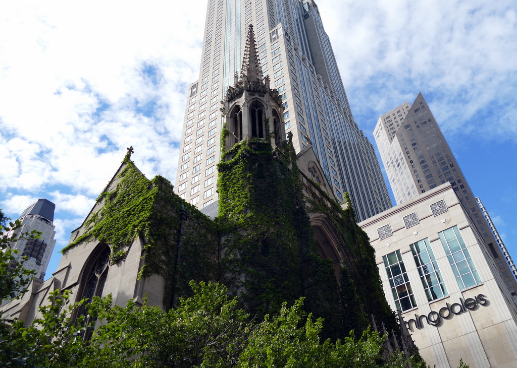 Church near Bloomingdales building