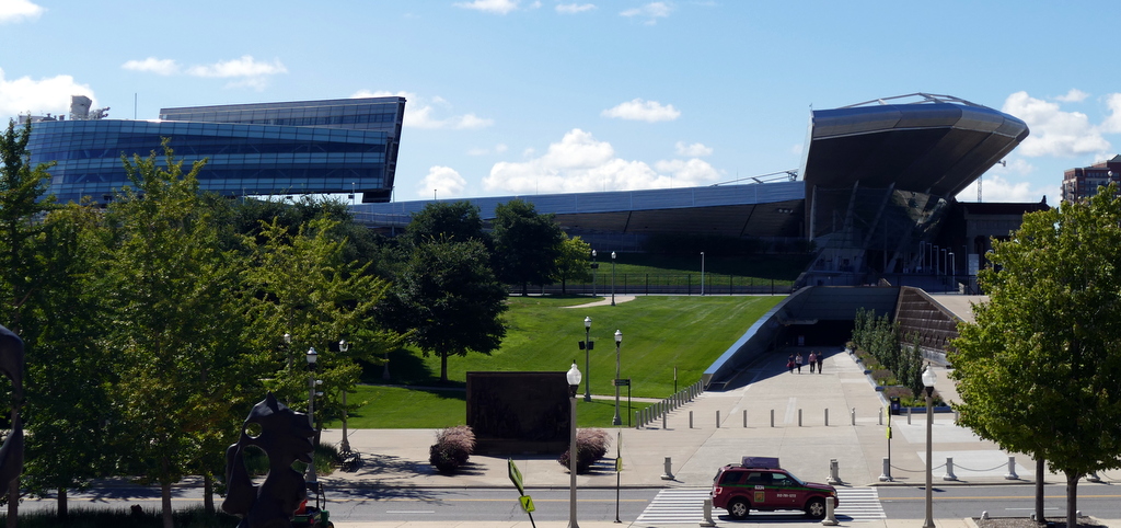 Soldier Field across the street, home of the Chicago Bears