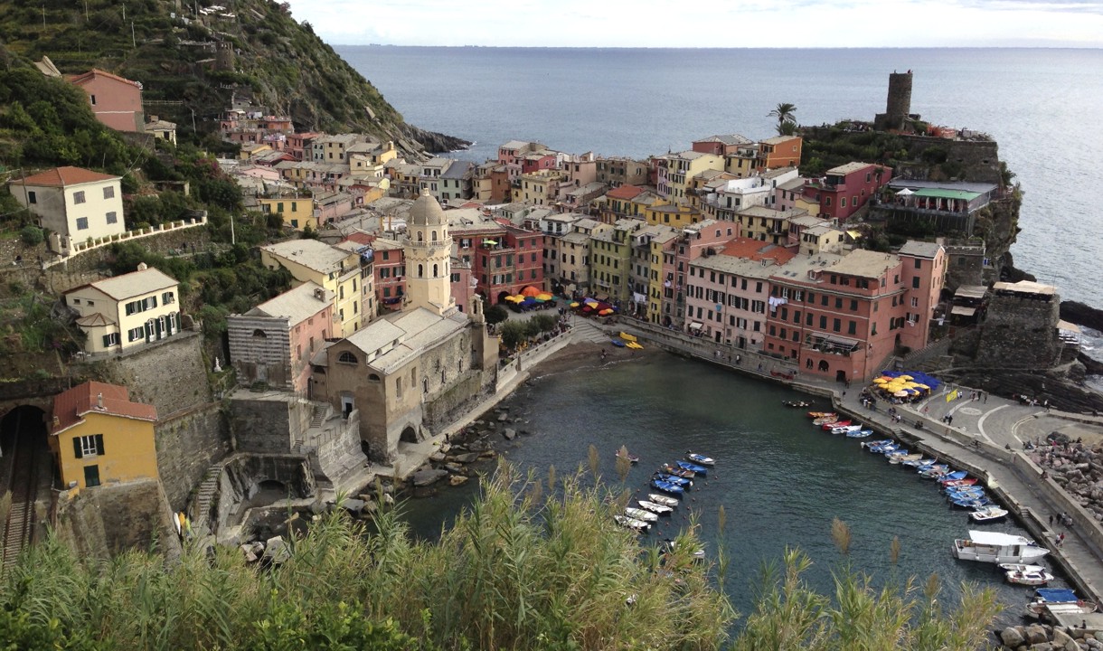 Entering Vernazza from the trail.