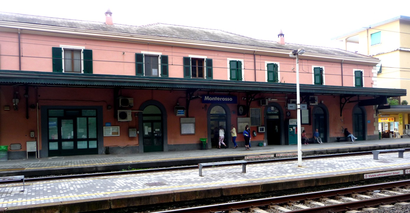 We took the train back to Monterosso. Note: Make sure you get on the correct side of the tracks!