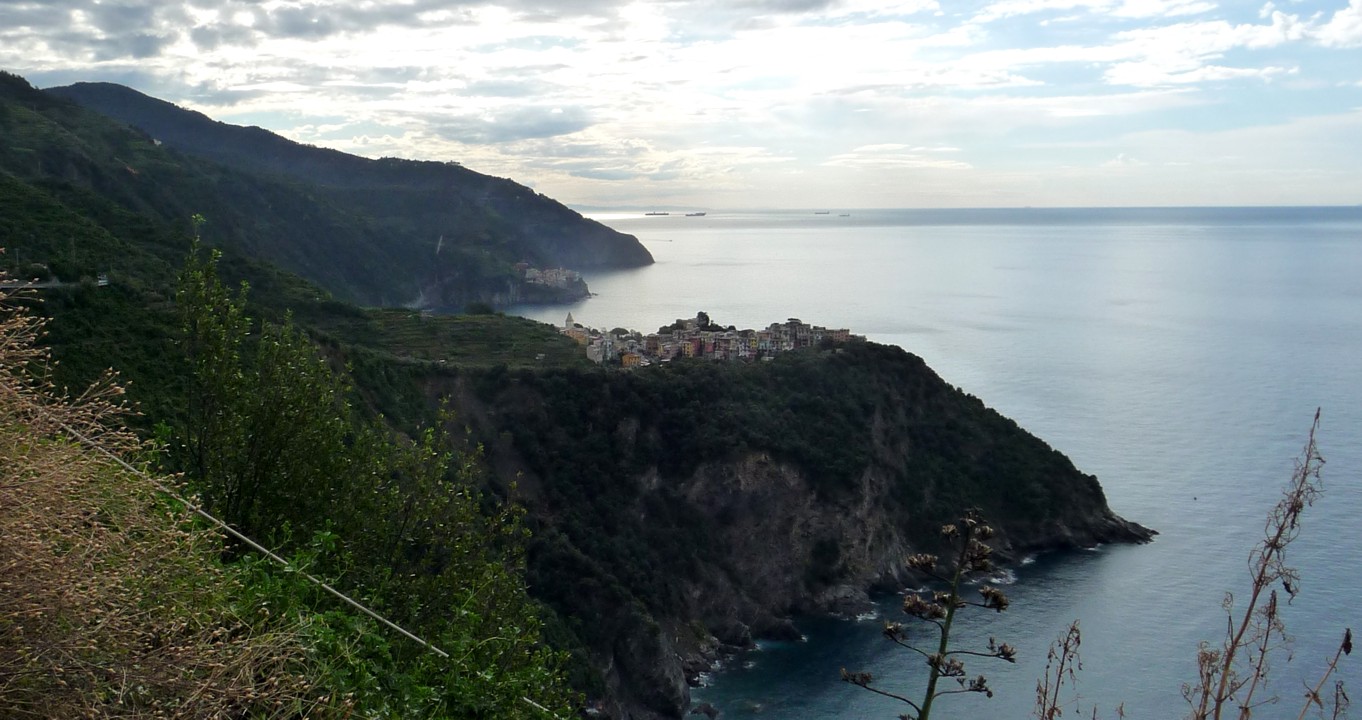 Corniglia in the distance