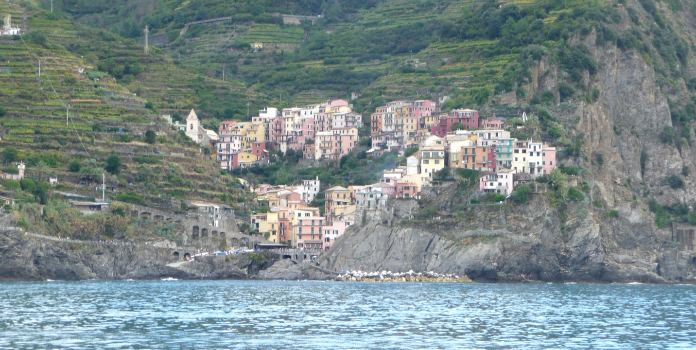 Manarola from the water taxi