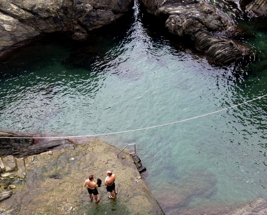 Bruce and I snorkled in the beautiful water. Lots of fish to see.