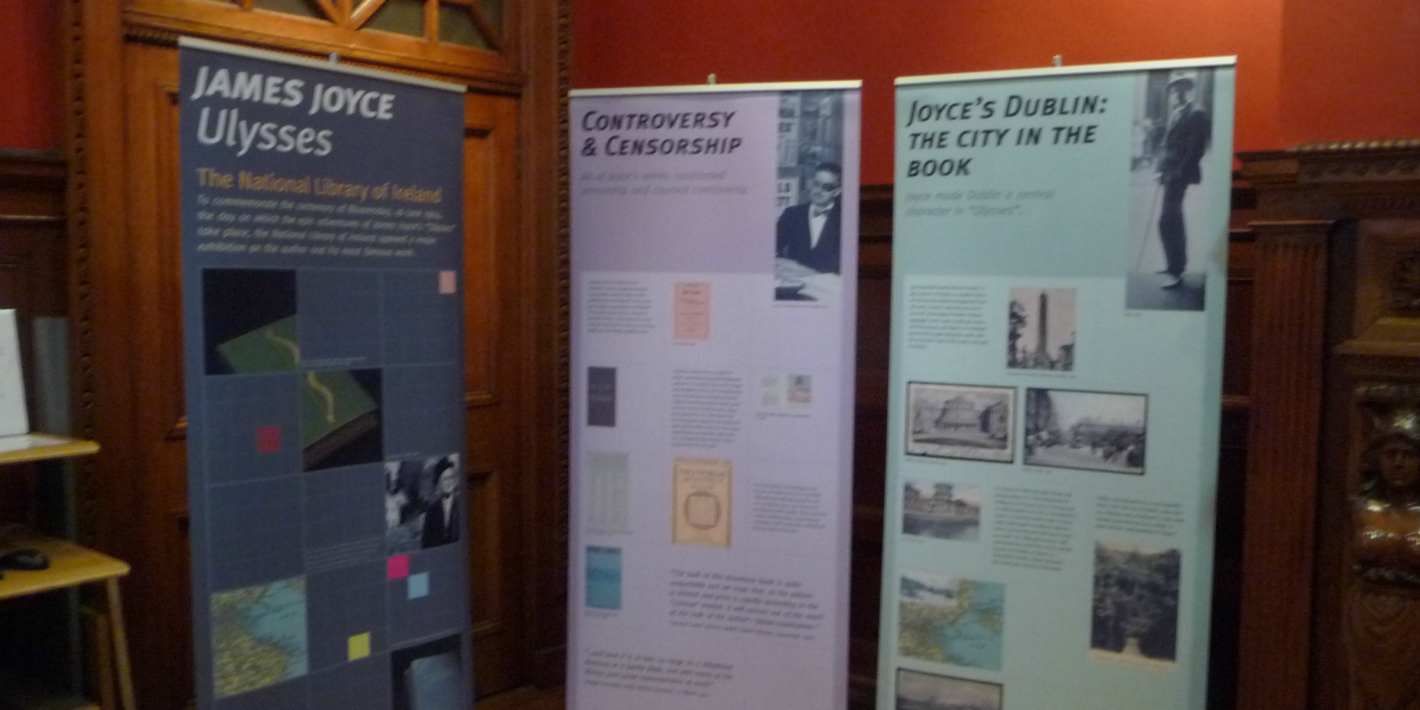 Our first night in Dublin we stumbled into a James Joyce exhibit 