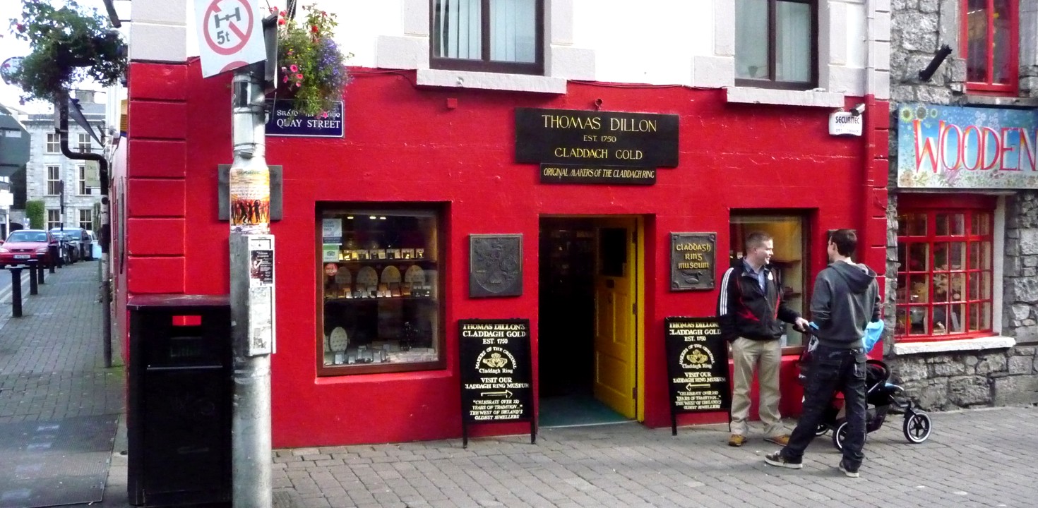 The only certified dealers of the famous 'claddagh' ring.