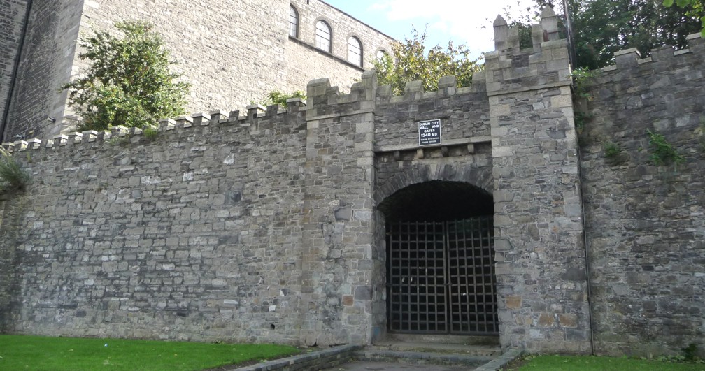 Old Dublin wall and gates from 1240 AD