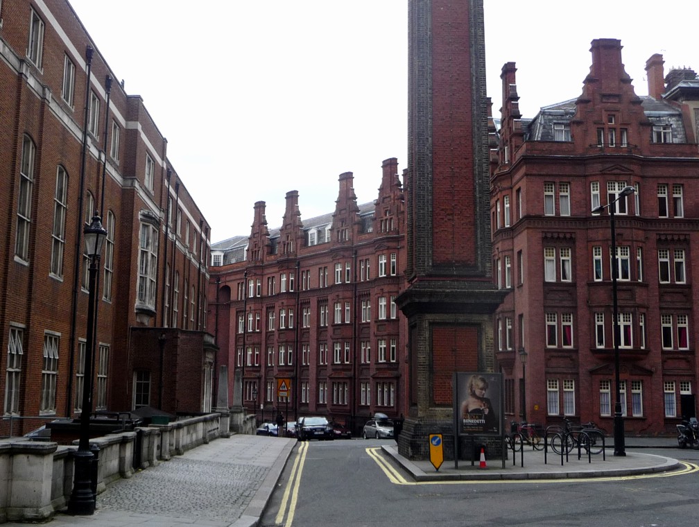 Royal Albert Hall was closed for renovations, so I took this picture of the buildings right next to it.