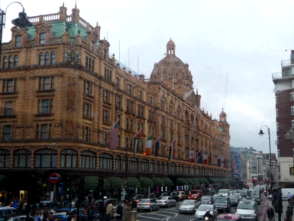 World famous Harrods Dept. store...