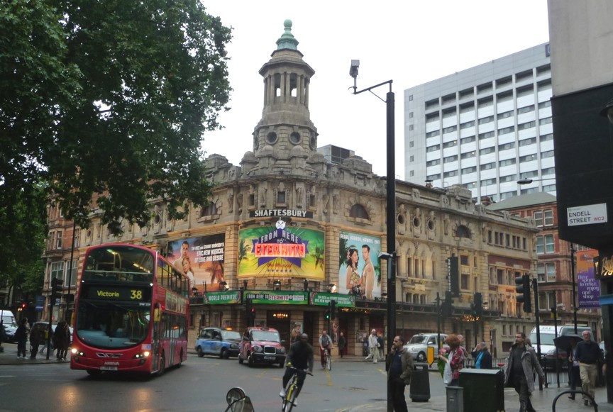 On Friday night, we passed the corner of Shaftsbury and Endell, very close to where we stayed.