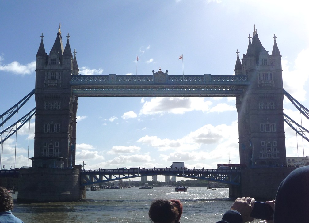 Tower bridge, the end of the line for us.