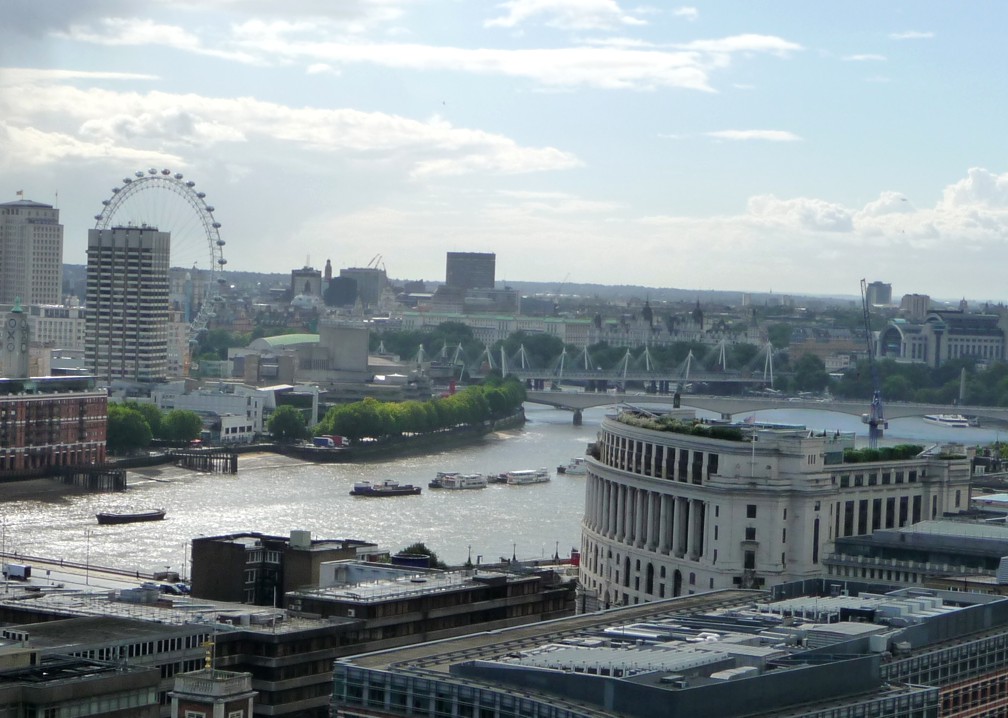 The river from St. Pauls observation platform.