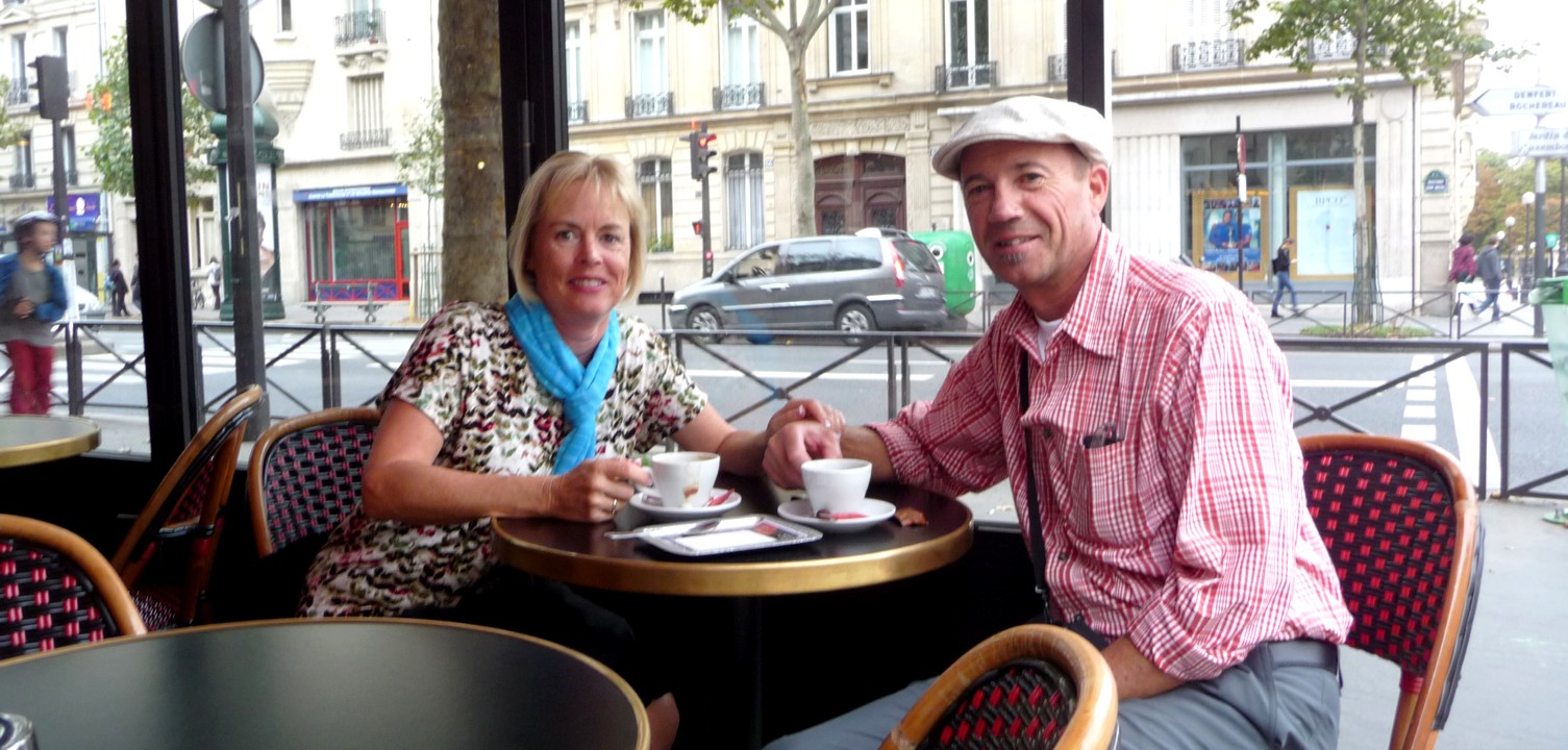 Our first stop, a cafe. They first served us a half-full thimble of 'cafe' for 5 euros.