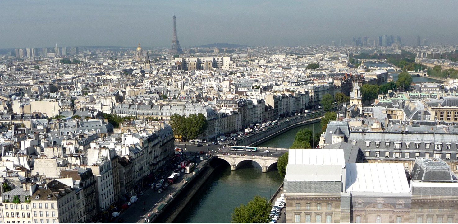 The River Seine empties into the English Channel 120 miles away