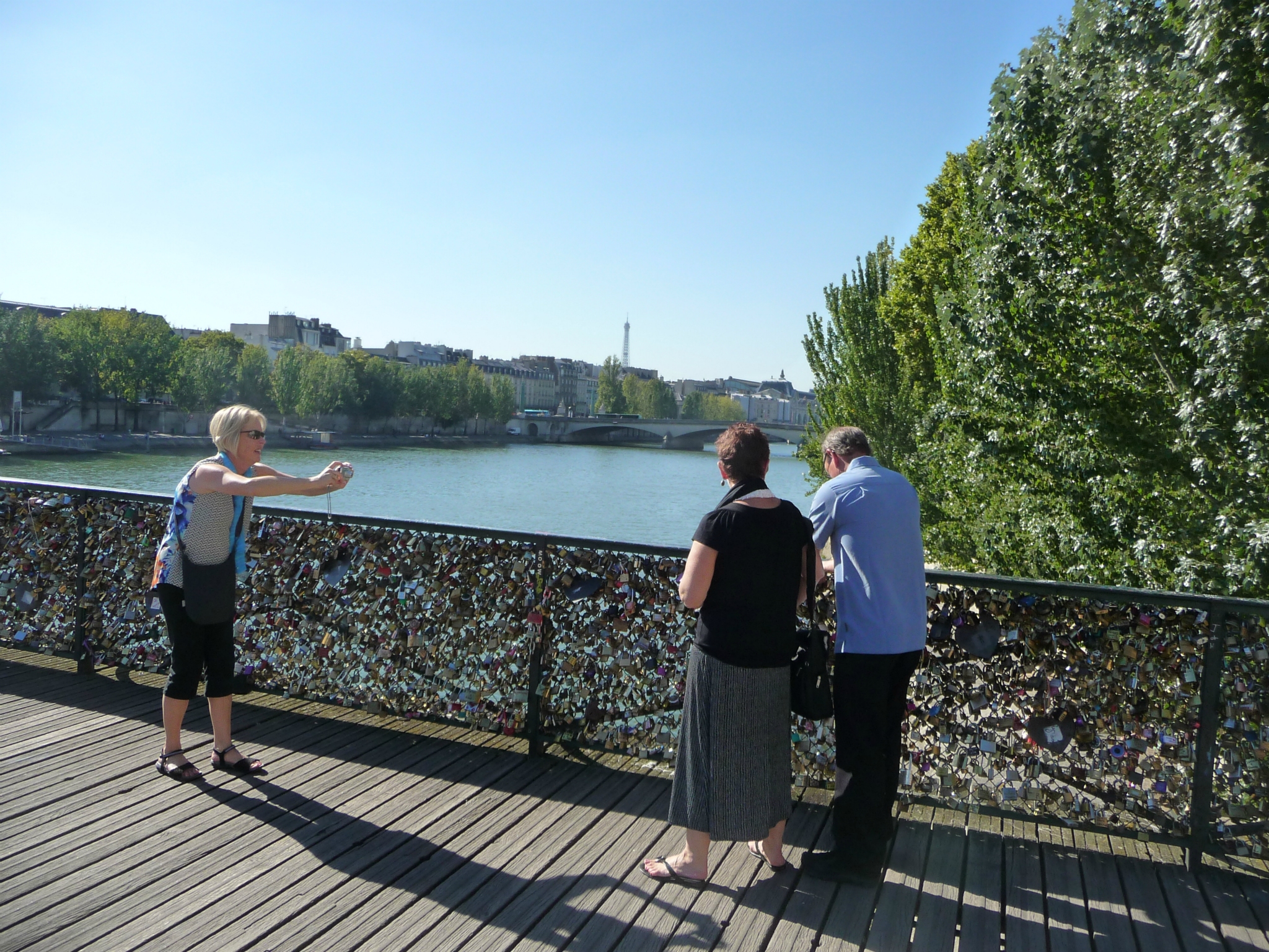 Pont de l'Archevêché, built in 1828, and magnet for 'Love padlocks'