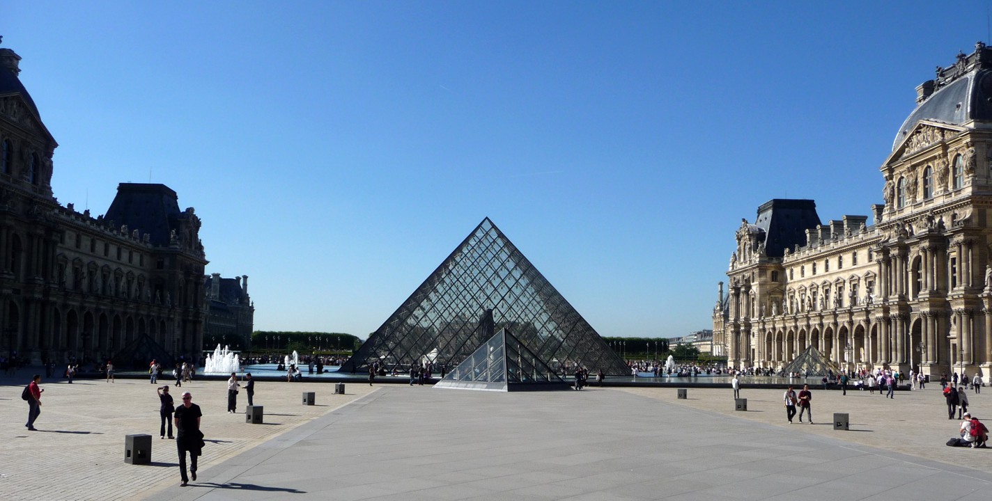 Courtyard of the Louvre museum