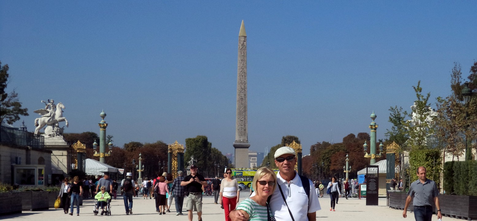 Ending at the Place de la Concorde with the Obelisk of Luxor