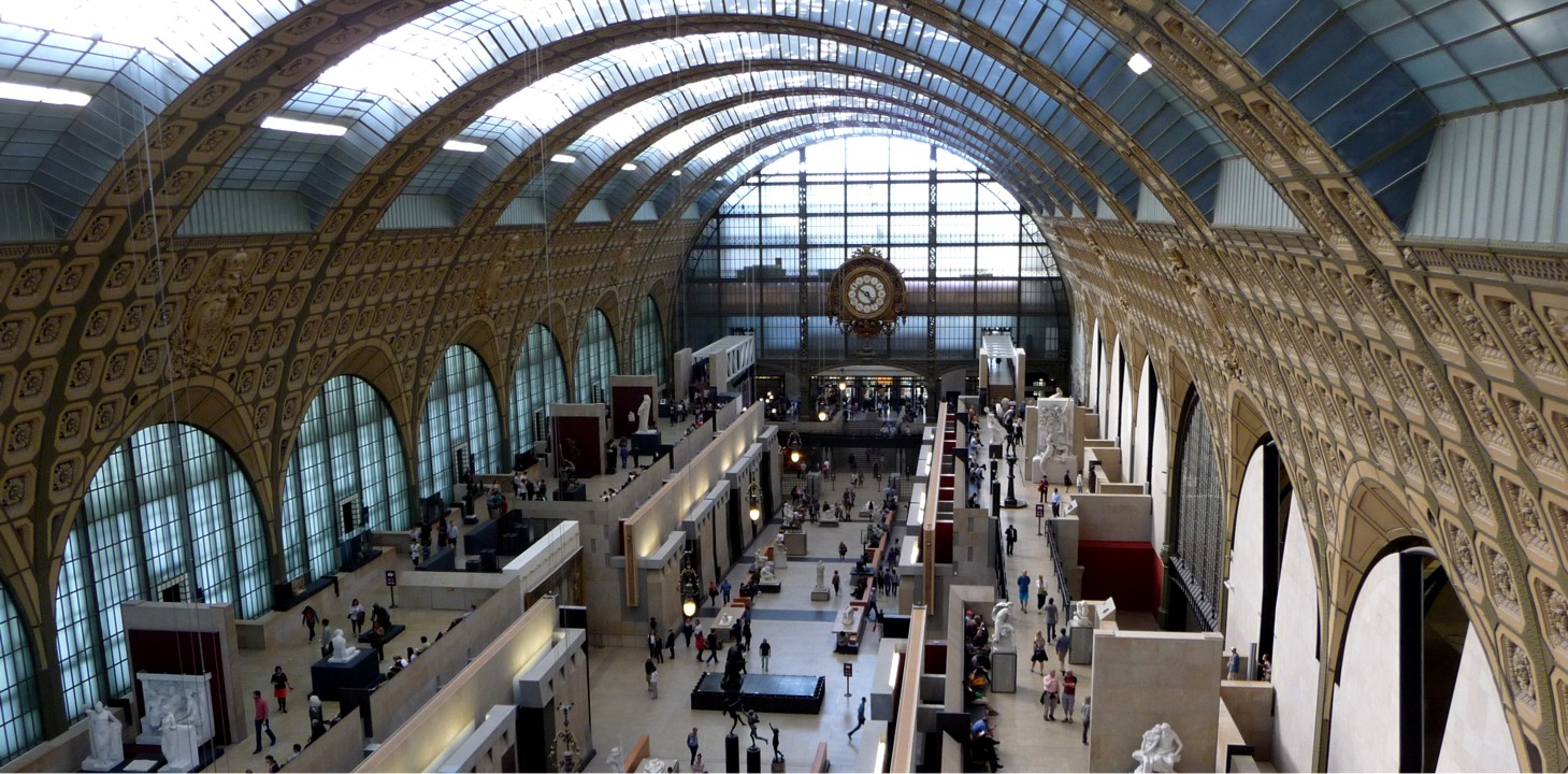 The main hall, which was originally a train station.