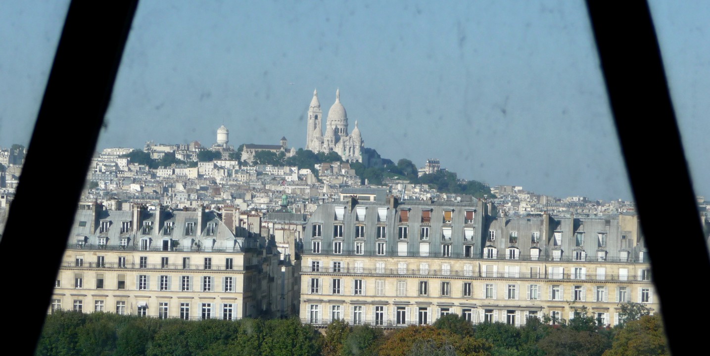 Sacré-Cœur, looking out the dial of the famous clock.