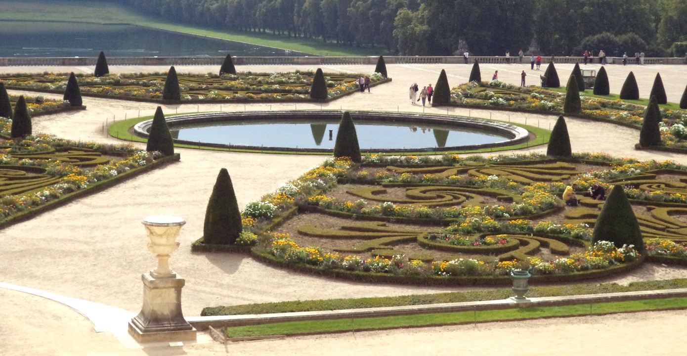 The Versailles gardens go on and on...