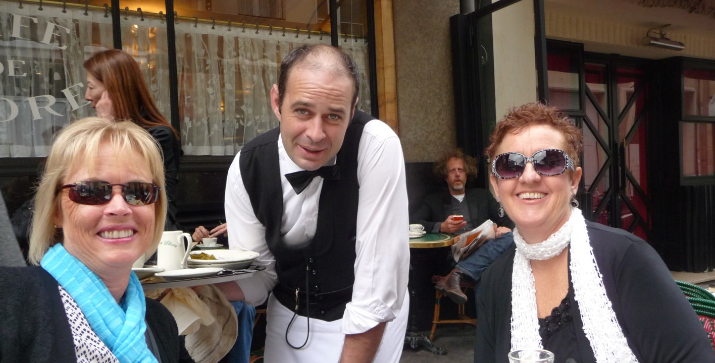 Monday morning breakfast at Cafe de Flore.