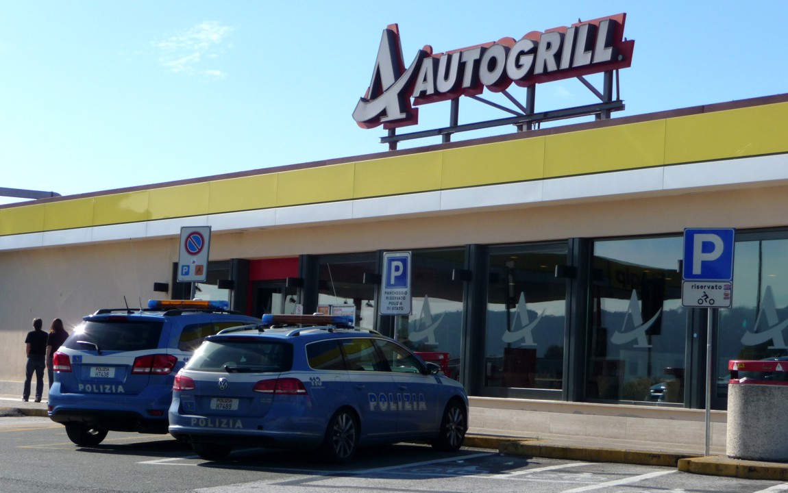 Autogrill, a pit-stop off the toll highway.