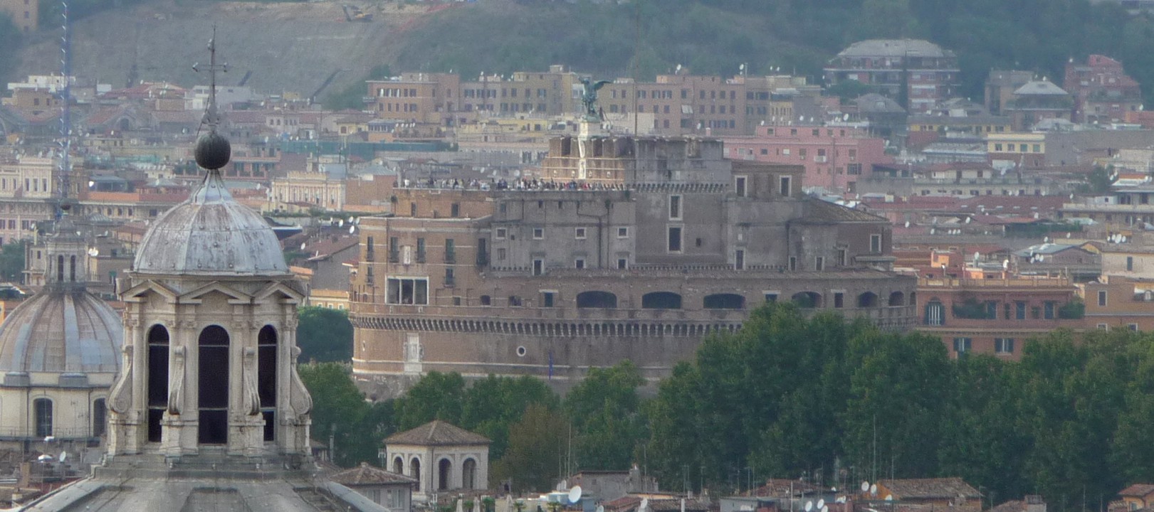 Mausoleum of Hadrian, aka Castel Sant'Angelo, erected about 130 AD.