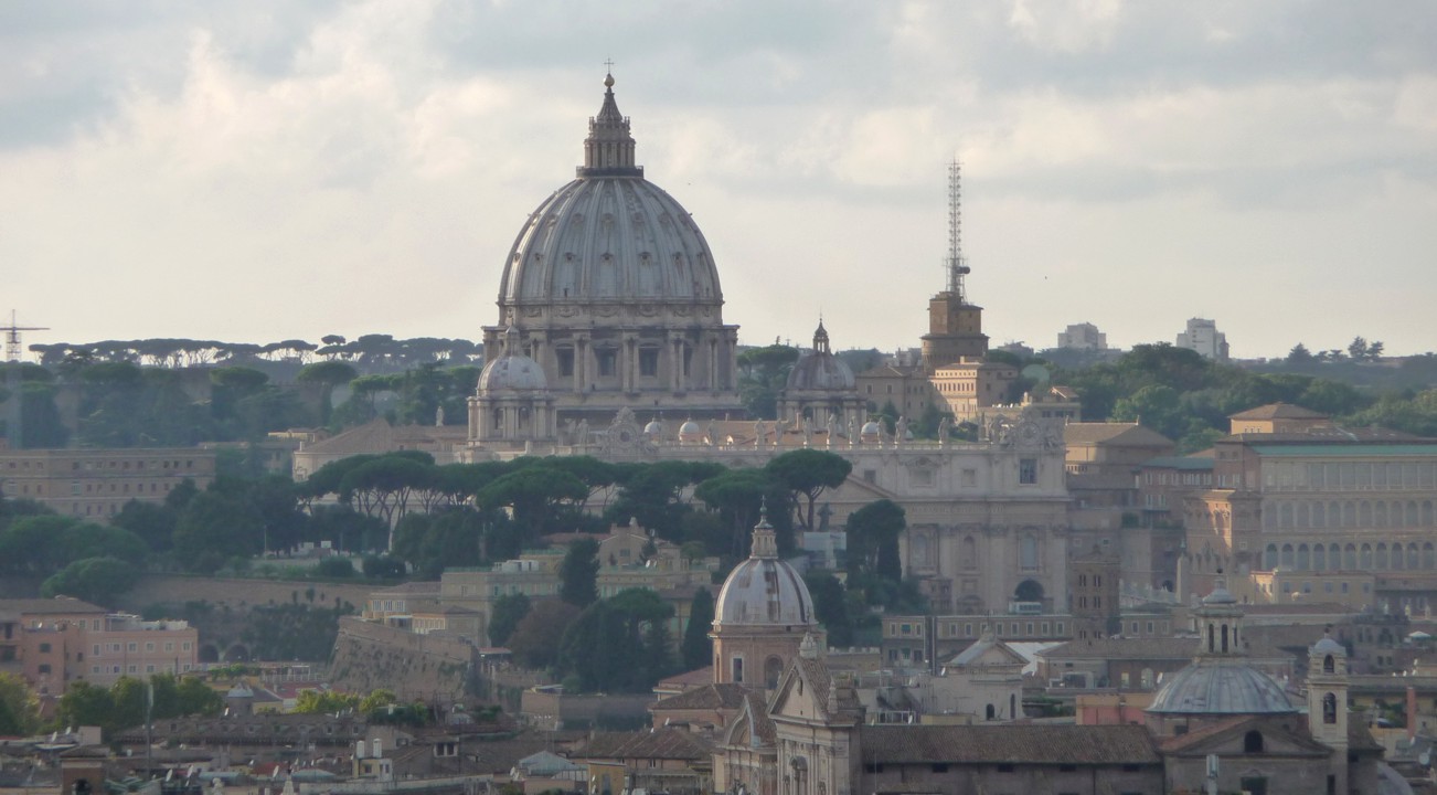 Our Lady of the Cell Tower, circa 2000 AD. And just to the left, St. Peter's Basillica.