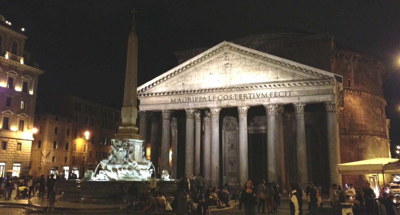 The Roman Pantheon, one of the oldest functioning buildings in the world.