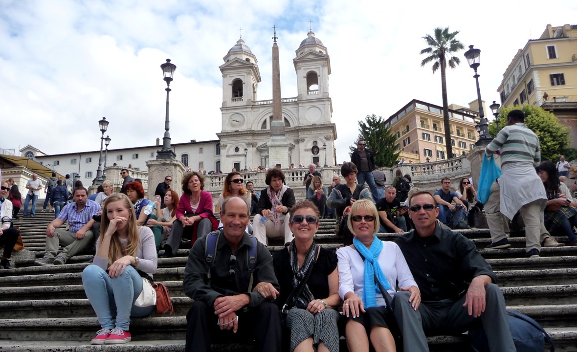 The Spanish Steps, where tourists go to sit on the steps...nothing more.