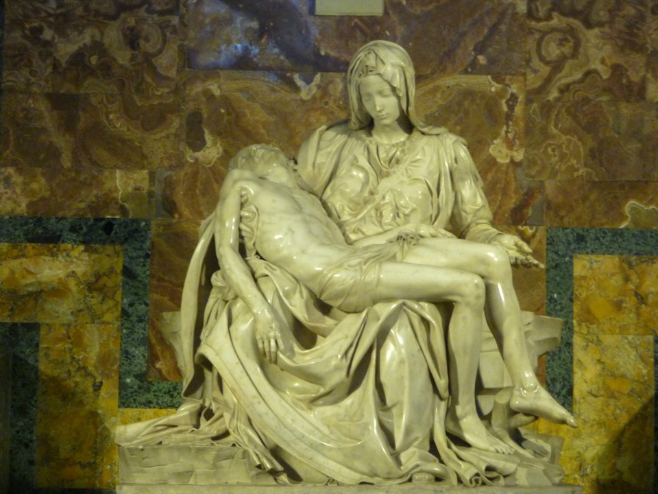 The Pietà by Michelangelo when he was only 23 yrs old