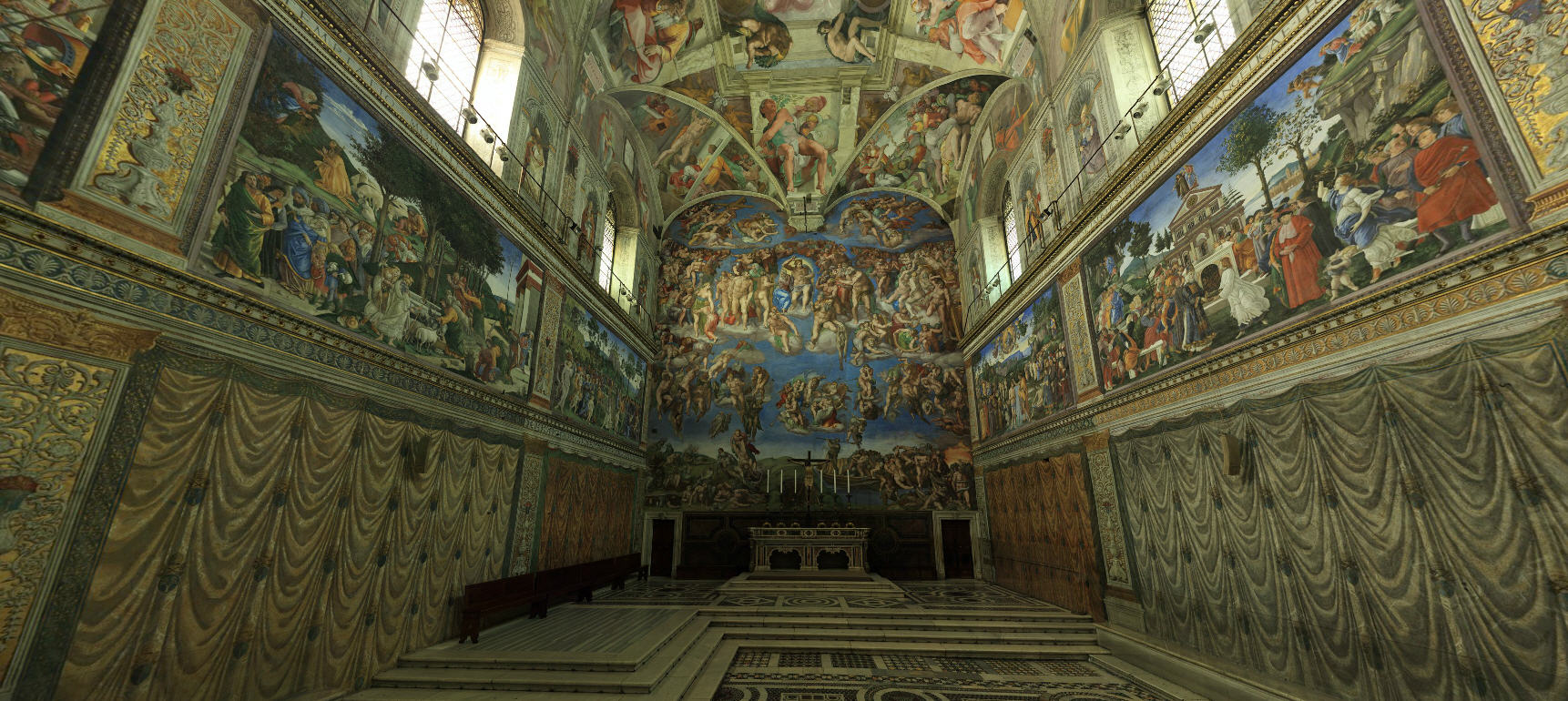 The Sistine Chapel, where June was yelled at for sitting on the stairs.