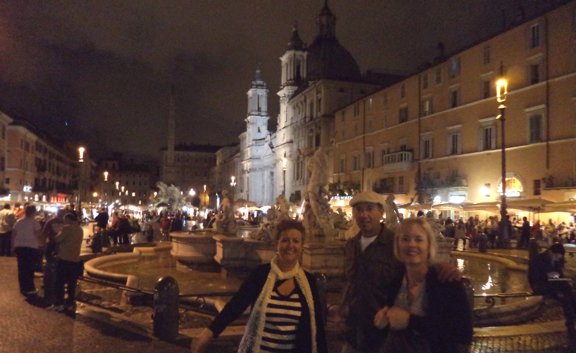 First stop, Piazza Navona, minutes from the flat.